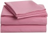 Cathay Home Colortastic Cozy Soft Microfiber Sheet Set, Twin Size, Bright Pink