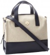 Kate Spade New York Lincoln Square Fabric Little Kennedy PXRU4155 Satchel,Natural/True Navy,One Size