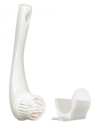 A cleansing brush that heightens the benefits of foaming cleansers while providing gentle facial massage for increased well being and more thorough cleansing. Designed with silky-soft, finely tapered bristles and silicone cushions to gently massage the skin. This improves cleansing power. The unique cap protects bristles. Works best with a foaming cleanser.Call Saks Fifth Avenue New York, (212) 753-4000 x2154, or Beverly Hills, (310) 275-4211 x5492, for a complimentary Beauty Consultation. A cleansing brush that heightens the benefits of foaming cleansers while providing gentle facial massage for increased well being and more thorough cleansing. Designed with silky-soft, finely tapered bristles and silicone cushions to gently massage the skin. This improves cleansing power. The unique cap protects bristles. Works best with a foaming cleanser.Call Saks Fifth Avenue New York, (212) 753-4000 x2154, or Beverly Hills, (310) 275-4211 x5492, for a complimentary Beauty Consultation.