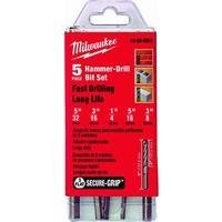Milwaukee 48-20-8851 5 Piece Hammer Drill Bit Set Milwaukee 48-20-8851 5 Piece Hammer Drill Bit Set