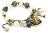 Betsey Johnson Holiday Boxed Leopard Heart Half Stretch Bracelet