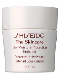 A daytime moisturizer specially formulated to provide optimal hydration and balance in skin while protecting against UV rays and the damaging effects of other environmental factors. Recommended for normal and combination skin. Smooth over face each morning after cleansing and balancing skin. Contains SPF 15. 1.8 oz.Call Saks Fifth Avenue New York, (212) 753-4000 x2154, or Beverly Hills, (310) 275-4211 x5492, for a complimentary Beauty Consultation. ASK SHISEIDOFAQ 