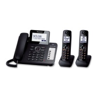 Panasonic KX-TG6672B DECT 6.0 Corded/Cordless Phone with Digital Answering System, Black, 2 Handsets