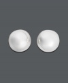 Add a hint of silver sophistication. These smooth, rounded button stud earrings (8 mm) by Giani Bernini are the perfect final touch to your ensemble. Earrings crafted in sterling silver.