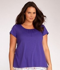 Short Sleeve Crew Neck Sleep Tee Plus Size Short Sleeve Crew Neck Sleep Tee Plus Size