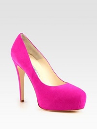 Signature silhouette in velvety suede with an ultra-high heel and covered platform. Self-covered heel, 5 (125mm)Covered platform, 1 (25mm)Compares to a 4 heel (100mm)Suede upperLeather lining and solePadded insoleMade in ItalyOUR FIT MODEL RECOMMENDS ordering one size up as this style runs small. Signature silhouette in velvety suede with an ultra-high heel and covered platform. Self-covered heel, 5 (125mm)Covered platform, 1 (25mm)Compares to a 4 heel (100mm)Suede upperLeather lining and solePadded insoleMade in ItalyOUR FIT MODEL RECOMMENDS ordering one size up as this style runs small.