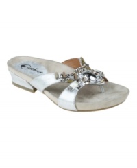 Cradle your feet in luxury with the Lazeretta sandal. Earthies signature comfort features - a cupped heel, reinforced arch support and contoured footbed - get a glamorous boost from this slip-on sandal's beautiful finishes and bejeweling. Cradle your feet in luxury with the Lazeretta sandal. Earthies signature comfort features - a cupped heel, reinforced arch support and contoured footbed - get a glamorous boost from this slip-on sandal's beautiful finishes and bejeweling.
