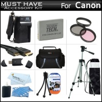 Must Have Accessory Kit For Canon VIXIA HF R20, HF R21, HF R200 Full HD Camcorder Includes Extended (1500Mah) Replacement BP-110 Battery + Ac/Dc Travel Charger + Deluxe Case + Mini HDMI Cable + 50 Tripod w/Case + 3PC Filter Kit (UV-CPL-FLD) + Much More Must Have Accessory Kit For Canon VIXIA HF R20, HF R21, HF R200 Full HD Camcorder Includes Extended (1500Mah) Replacement BP-110 Battery + Ac/Dc Travel Charger + Deluxe Case + Mini HDMI Cable + 50 Tripod w/Case + 3PC Filter Kit (UV-CPL-FLD) + Much More