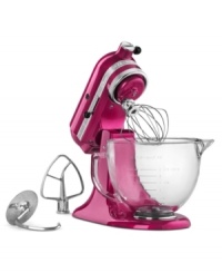 A dynamic kitchen companion, this stand mixer takes on any mixing job with professional power, and utilizes a unique tilting head design for easily bowl and content removal. One-year warranty. Model KSM155. Qualifies for Rebate A dynamic kitchen companion, this stand mixer takes on any mixing job with professional power, and utilizes a unique tilting head design for easily bowl and content removal. One-year warranty. Model KSM155. Qualifies for Rebate
