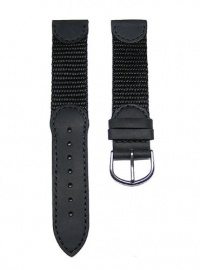 19mm Black Leather & Nylon Watch Band Fits Men's Victorinox Swiss Army Original Watch 24220, 24221 & 24378 19mm Black Leather & Nylon Watch Band Fits Men's Victorinox Swiss Army Original Watch 24220, 24221 & 24378