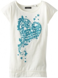 Baby Phat - Kids Girls 7-16 Heart Print Tee, Cream, Medium Baby Phat - Kids Girls 7-16 Heart Print Tee, Cream, Medium