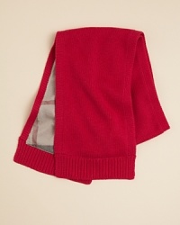 Burberry bundles up for the winter with a classic cotton-cashmere blend scarf, solid on one side, checked on the other. Burberry bundles up for the winter with a classic cotton-cashmere blend scarf, solid on one side, checked on the other.