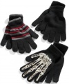 Variety is the spice of life-give him, and his hands, options with this fun gloves 3-pack from Greendog.