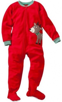 Carter's Boys and Girls Winter Reindeer Fleece Footed Pajamas