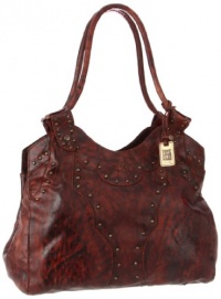 FRYE Vintage Stud Shoulder Bag,Burnt Red,One Size FRYE Vintage Stud Shoulder Bag,Burnt Red,One Size