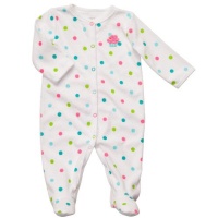 Carter's Infant Girl's Blanket Sleeper Dotted Cupcake- Newborn Carter's Infant Girl's Blanket Sleeper Dotted Cupcake- Newborn