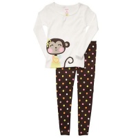 Carter's Infant 2 Piece Cotton PJ Set - Fancy Monkey-18 Months Carter's Infant 2 Piece Cotton PJ Set - Fancy Monkey-18 Months