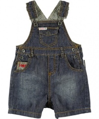 Guess Farmhand Overall Shorts (Sizes 12M - 24M) - medium stone, 24 months Guess Farmhand Overall Shorts (Sizes 12M - 24M) - medium stone, 24 months