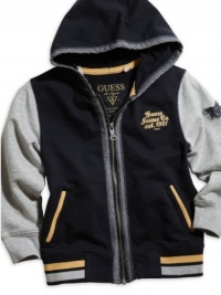 GUESS Kids Boys Big Boy Varsity Hoodie, NAVY (16/18) GUESS Kids Boys Big Boy Varsity Hoodie, NAVY (16/18)