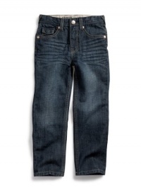 GUESS Kids Boys Brit Rocker Jeans - Lark Wash, DARK STONE WASH (5) GUESS Kids Boys Brit Rocker Jeans - Lark Wash, DARK STONE WASH (5)