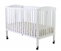 Dream On Me Full Size 2 in 1 Folding Stationary Side Crib, White Dream On Me Full Size 2 in 1 Folding Stationary Side Crib, White