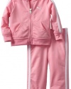 Puma - Kids Baby-girls Infant Tricot Track Jacket And Pant Set, Pink, 12 Months