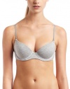 ck one Women's Cotton Push Up, Grey Heather, 34A