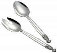 Godinger Pineaple 2 Pc. Stainless Serve Set Godinger Pineaple 2 Pc. Stainless Serve Set