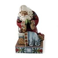 Jim Shore Heartwood Creek from Enesco Santa with Baby Jesus Figurine 7.5 IN Jim Shore Heartwood Creek from Enesco Santa with Baby Jesus Figurine 7.5 IN