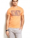 Armani Exchange Mens Shaded Box Logo Tee