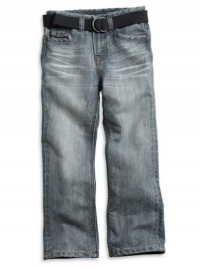 GUESS Kids Boys Little Boy Falcon Jeans - Anchor Wash, LIGHT STONEWASH (4) GUESS Kids Boys Little Boy Falcon Jeans - Anchor Wash, LIGHT STONEWASH (4)