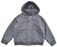 GUESS Kids Boys Toddler Sherpa-Lined Jacket, DARK GREY (18M) GUESS Kids Boys Toddler Sherpa-Lined Jacket, DARK GREY (18M)
