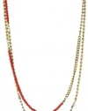 Kenneth Cole New York Modern Riviera Coral Resin Bead Long Necklace
