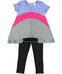 GUESS Kids Girls Color-Blocked Top with Leggings, MULTICOLORED (5/6) GUESS Kids Girls Color-Blocked Top with Leggings, MULTICOLORED (5/6)