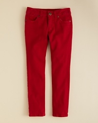 Blushing with ultra-deep tones, the Daredevil jean from GUESS Kids flaunts cool colors and a skinny fit to enhance her everyday wardrobe. Blushing with ultra-deep tones, the Daredevil jean from GUESS Kids flaunts cool colors and a skinny fit to enhance her everyday wardrobe.
