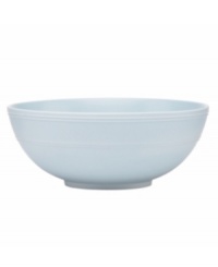 Elegance comes easy with the Fair Harbor serving bowl, a must for spaghetti or grilled chicken salad. Durable stoneware in a cool sky hue is half glazed, half matte and totally timeless. Elegance comes easy with the Fair Harbor serving bowl, a must for spaghetti or grilled chicken salad. Durable stoneware in a cool sky hue is half glazed, half matte and totally timeless.