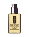 The moisture developed by Clinique's dermatologists to maintain optimal moisture balance for very dry skins, or skins dry in the cheeks, comfortable to oily in the T-zone. Softens, smoothes, improves. 4.2 fl. oz.