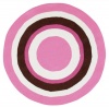 Area Rug 8x8 Round Kids Pink-White Color - Surya Playground Rug from RugPal