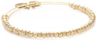 Alex and Ani Collegiate Gold Color Beaded Expandable Wire Bangle Bracelet