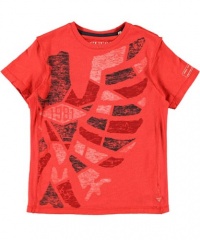 Guess Painted Stripes T-Shirt (Sizes 8 - 20) - red, 20 Guess Painted Stripes T-Shirt (Sizes 8 - 20) - red, 20