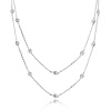 Studio 925 Amelia CZ Hearts by the Metre 60 inch Sterling Silver Necklace