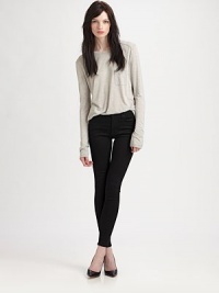 Tap into the trend with effortless skinnies in a seriously dark wash. THE FITMedium rise, about 7Inseam, about 28THE DETAILSZip flyFive-pocket style93% cotton/7% polyurethaneMachine washMade in USA of imported fabricModel shown is 5'9 (175cm) wearing US size 4. Tap into the trend with effortless skinnies in a seriously dark wash. THE FITMedium rise, about 7Inseam, about 28THE DETAILSZip flyFive-pocket style93% cotton/7% polyurethaneMachine washMade in USA of imported fabricModel shown is 5'9 (175cm) wearing US size 4.