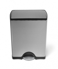 simplehuman Rectangular Step Trash Can, Fingerprint-Proof Brushed Stainless Steel, 50 Liters /13 Gallons simplehuman Rectangular Step Trash Can, Fingerprint-Proof Brushed Stainless Steel, 50 Liters /13 Gallons