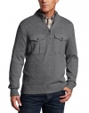 Dockers Men's 1/4 Zip Fleece Sweater with Pocket