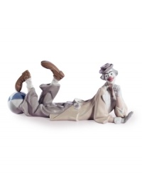 Make any room feel more like the big top with the seriously silly Clown figurine from Lladro. A painted face, white gloves and oversized shoes crafted of premium porcelain give him oodles of personality. Make any room feel more like the big top with the seriously silly Clown figurine from Lladro. A painted face, white gloves and oversized shoes crafted of premium porcelain give him oodles of personality.