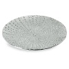 This gorgeously textured platter renders the intricate pattern of a sea urchin shell in nickel plate.