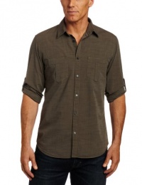 Calvin Klein Sportswear Men's Long Sleeve Roll-Up Sleeve Woven Shirt Calvin Klein Sportswear Men's Long Sleeve Roll-Up Sleeve Woven Shirt