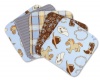 Trend Lab Set of 5 Wash Cloth, Cowboy Baby