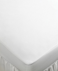 The Ultimate mattress pad protector from Sealy® Crown Jewel features a soft, quiet waterproof backing that protects from spills and accidents. A unique four-way stretch hugs your mattress for a secure, no-slip fit. In addition, its ultra-thin, smooth design will not disrupt the performance of your mattress or mattress pad. The Ultimate mattress pad protector from Sealy® Crown Jewel features a soft, quiet waterproof backing that protects from spills and accidents. A unique four-way stretch hugs your mattress for a secure, no-slip fit. In addition, its ultra-thin, smooth design will not disrupt the performance of your mattress or mattress pad.