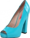 Betsey Johnson Women's Betty-N Platform Pump,Teal Neon,8 M US